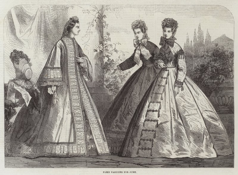 Moda parigina per giugno da Frederic Theodore Lix