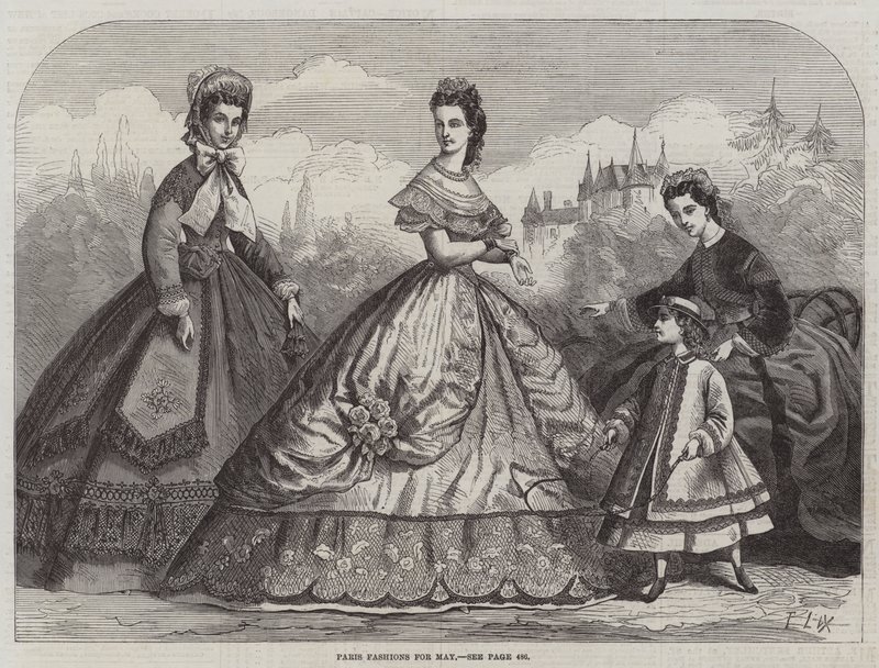 Mode di Parigi per maggio da Frederic Theodore Lix