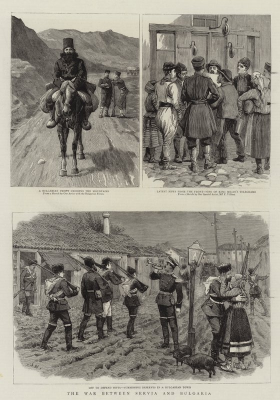 La guerra tra Serbia e Bulgaria da Frederic Villiers