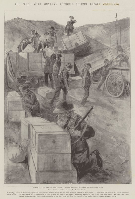 La guerra, con la colonna del generale Buller davanti a Colesberg da Frederic Villiers