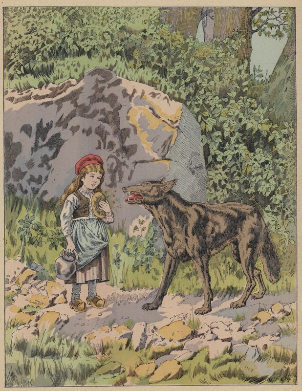 Le Petit Chaperon Rouge da Frederic Theodore (after) Lix