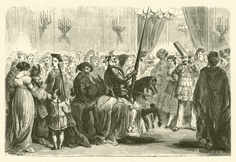 Ballo mascherato del Grande Mondo: ingresso di Don Chisciotte da Frederic Theodore (after) Lix