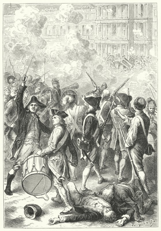 Assalto al Palazzo delle Tuileries da parte dei sanculotti da Frederic Theodore (after) Lix