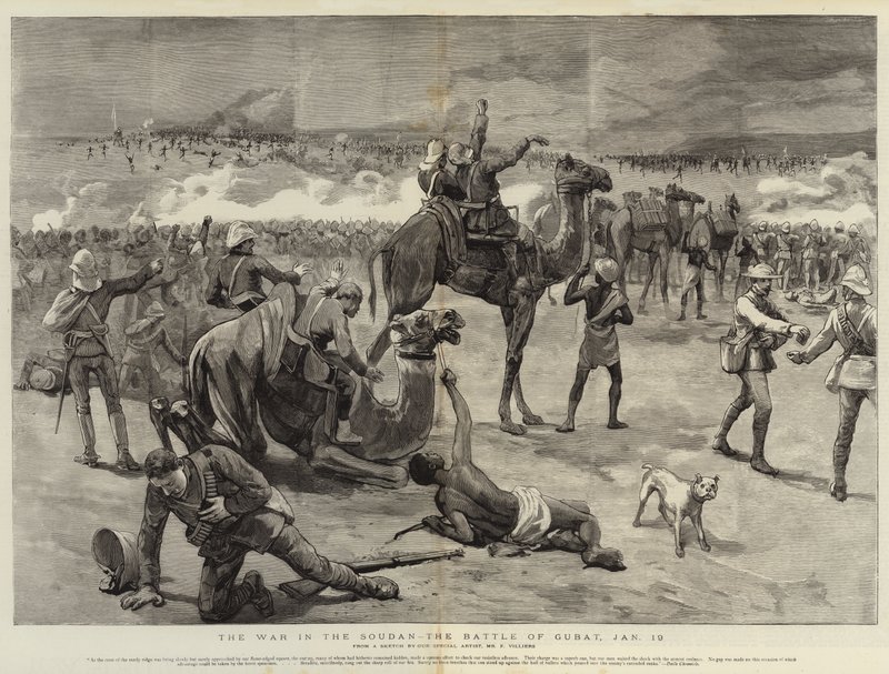La Guerra nel Sudan, la Battaglia di Gubat, 19 gennaio da Frederic Villiers