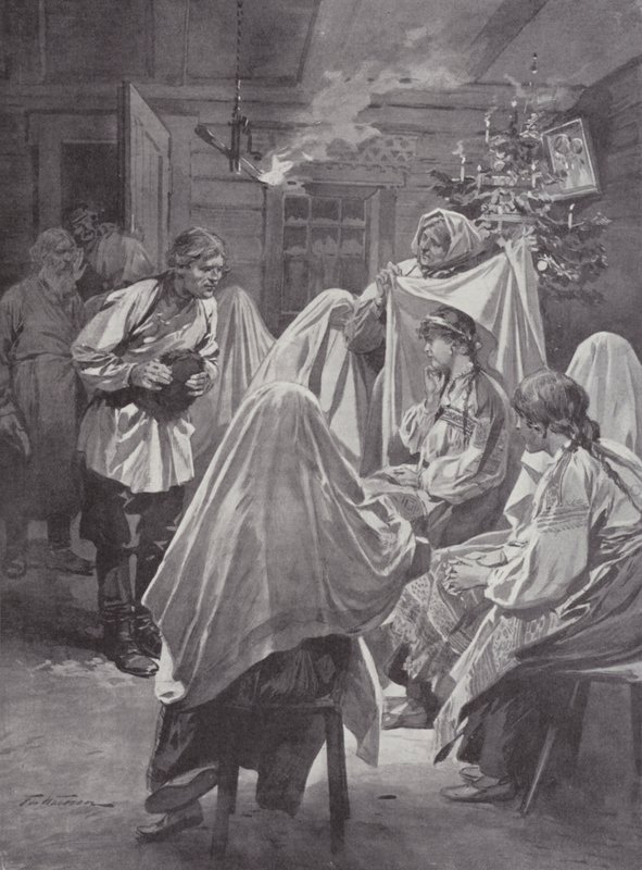 Scelta della sposa alla vigilia di Natale da Frederic de Haenen