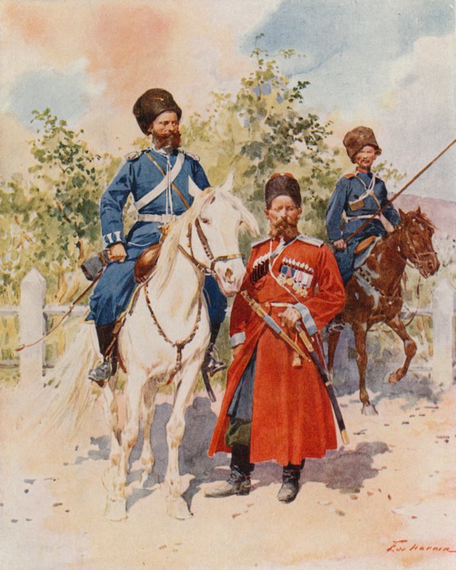 Cosacchi della Guardia e Guardia Imperiale da Frederic de Haenen