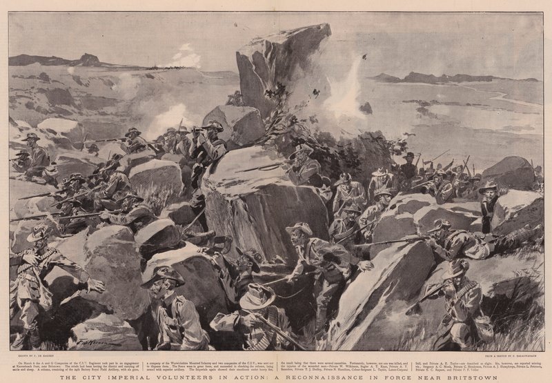 I Volontari Imperiali della Città in Azione, una Ricognizione in Forza vicino a Britstown da Frederic de Haenen