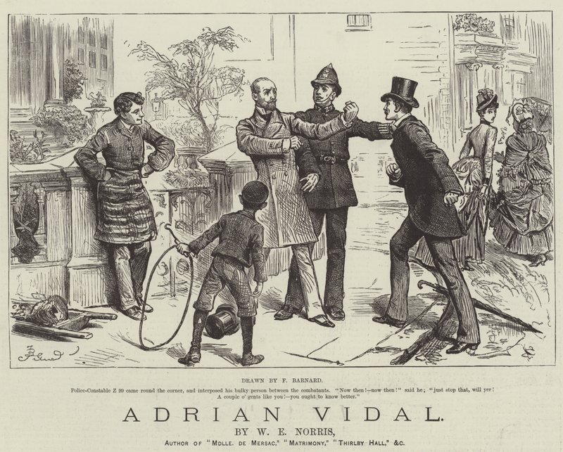 Adrian Vidal, di W E Norris da Frederick Barnard