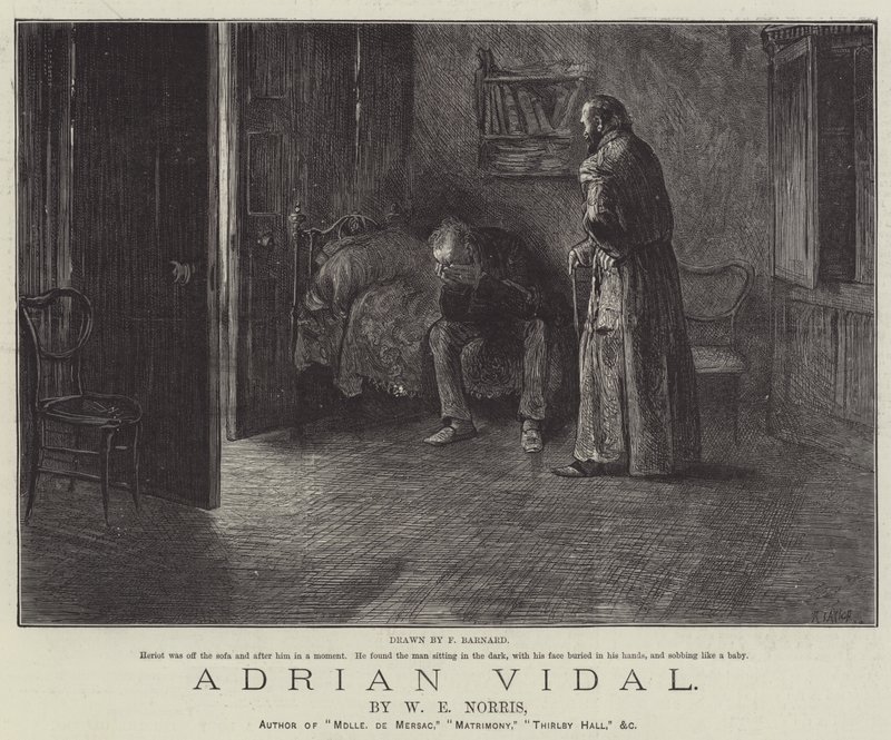 Adrian Vidal, di W E Norris da Frederick Barnard