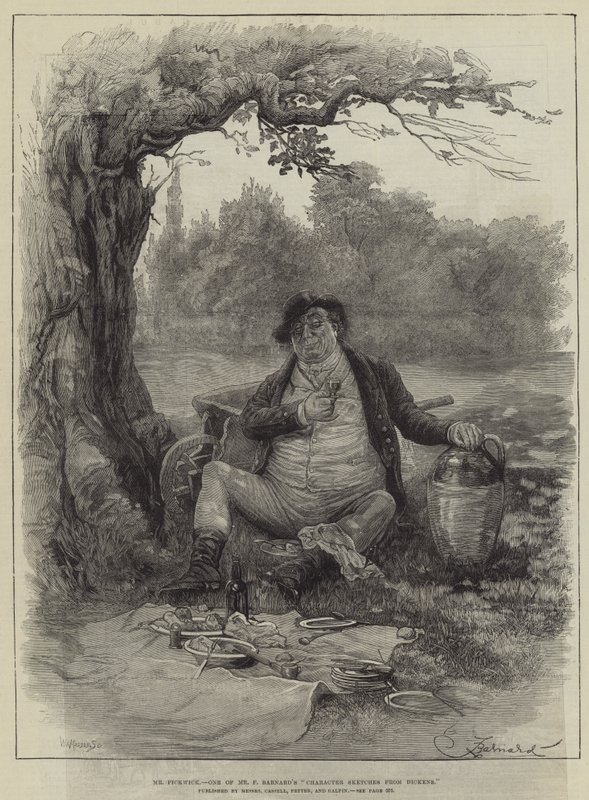 Mr Pickwick da Frederick Barnard