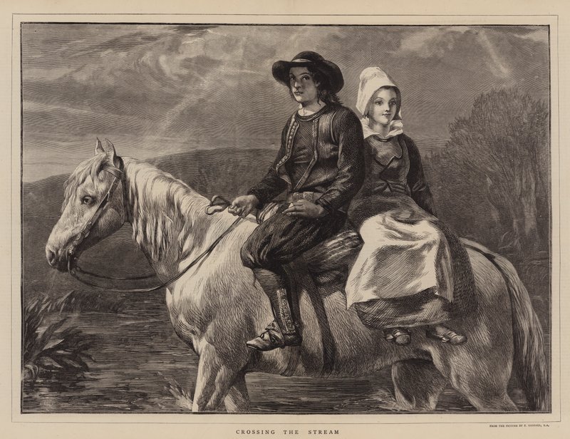 Attraversando il ruscello da Frederick Goodall