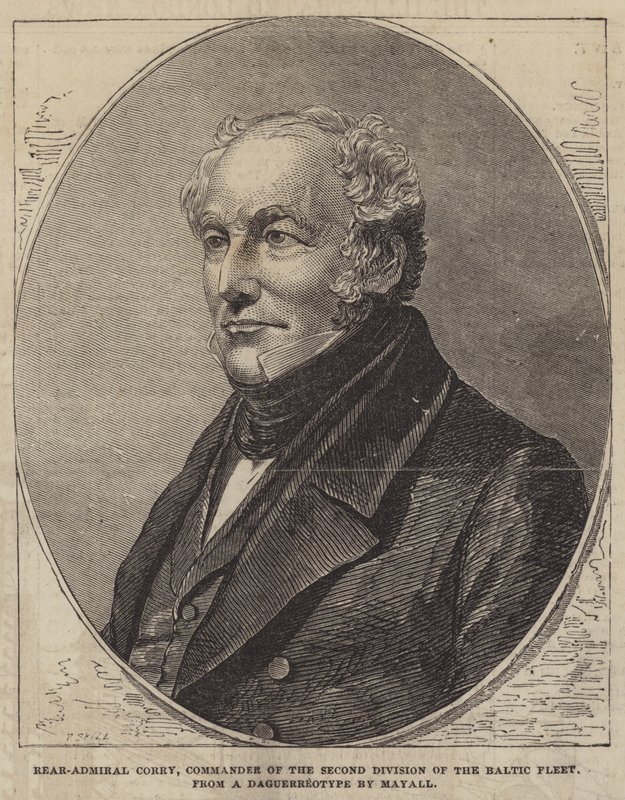 Retroammiraglio Corry, comandante della seconda divisione della flotta del Baltico da Frederick John Skill