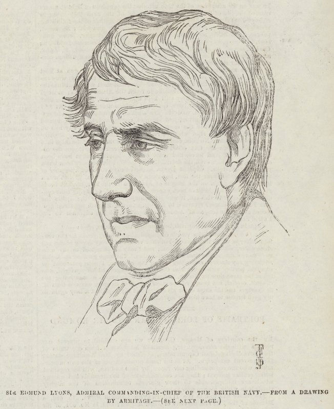 Sir Edmund Lyons, Ammiraglio Comandante in Capo della Marina Britannica da Frederick John Skill
