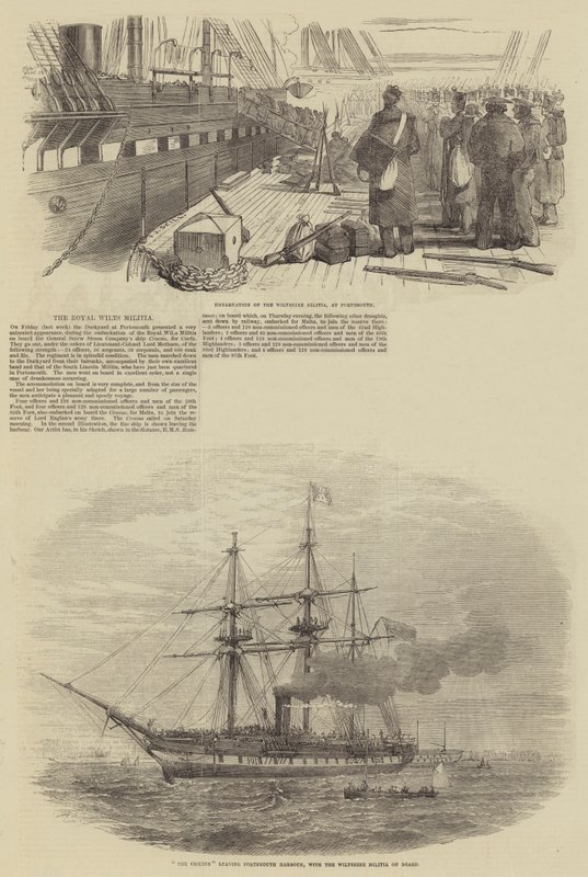 La milizia reale di Wilts da Frederick John Skill