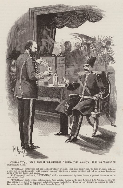 Pubblicità, Whiskey Bushmills da Frederick Pegram