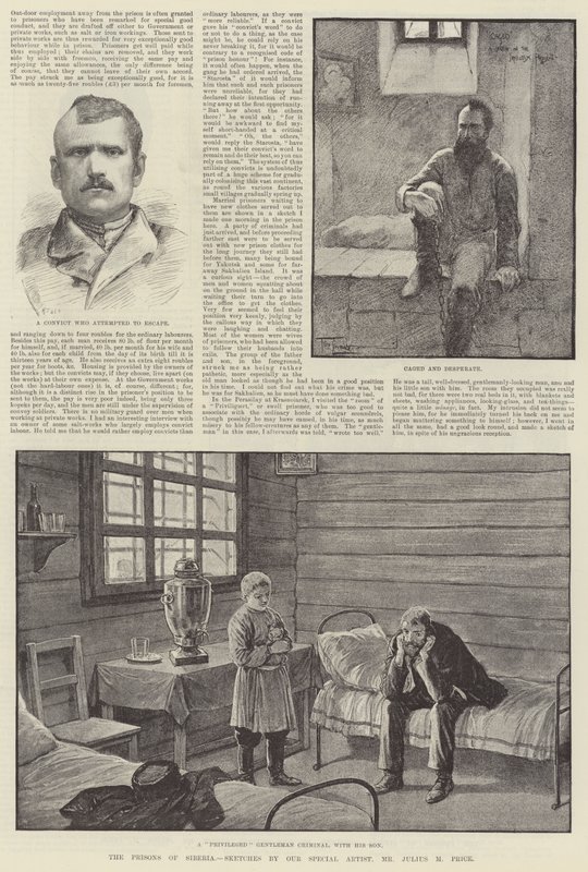 Le prigioni della Siberia da Frederick Pegram
