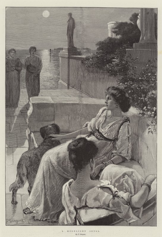 Un idillio al chiaro di luna da Frederick Sargent