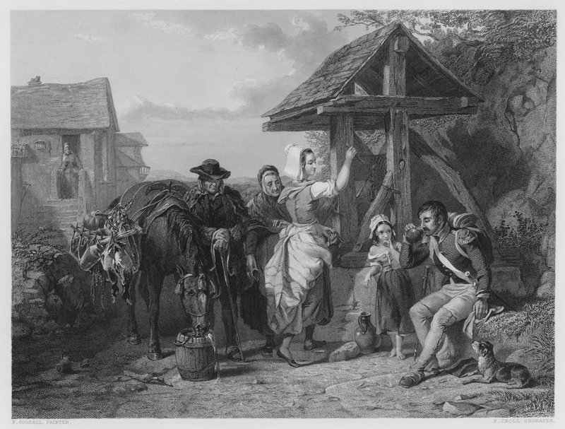 Il soldato stanco, dal quadro nella Galleria Vernon da Frederick (after) Goodall
