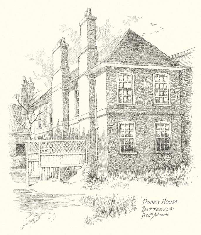 Casa di Pope, Battersea da Frederick Adcock