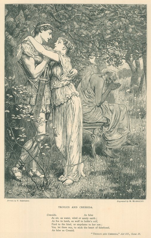 Illustrazione per Troilo e Cressida da Frederick Barnard