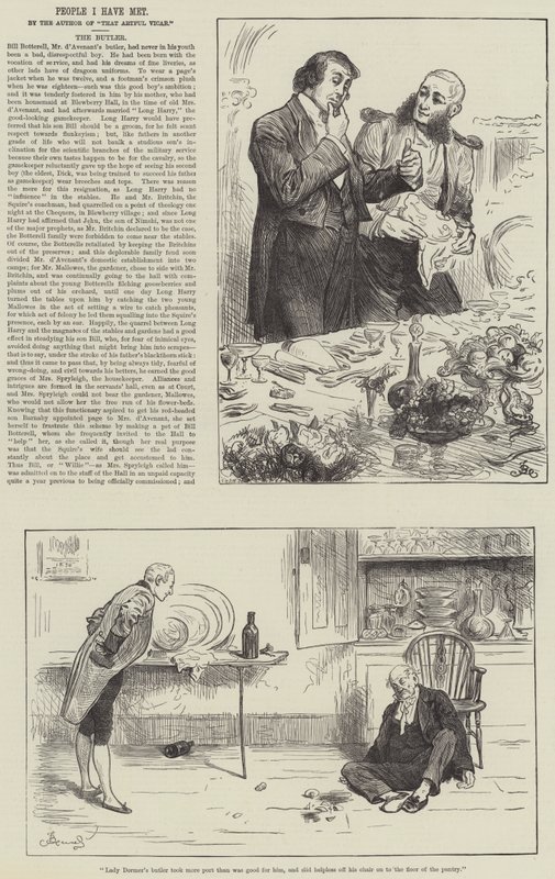 Persone che ho incontrato, il maggiordomo da Frederick Barnard