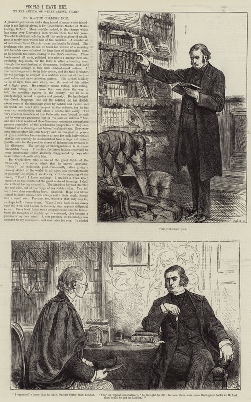 Persone che ho incontrato, il Don del college da Frederick Barnard