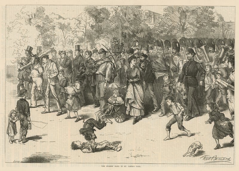 La banda delle guardie a St James