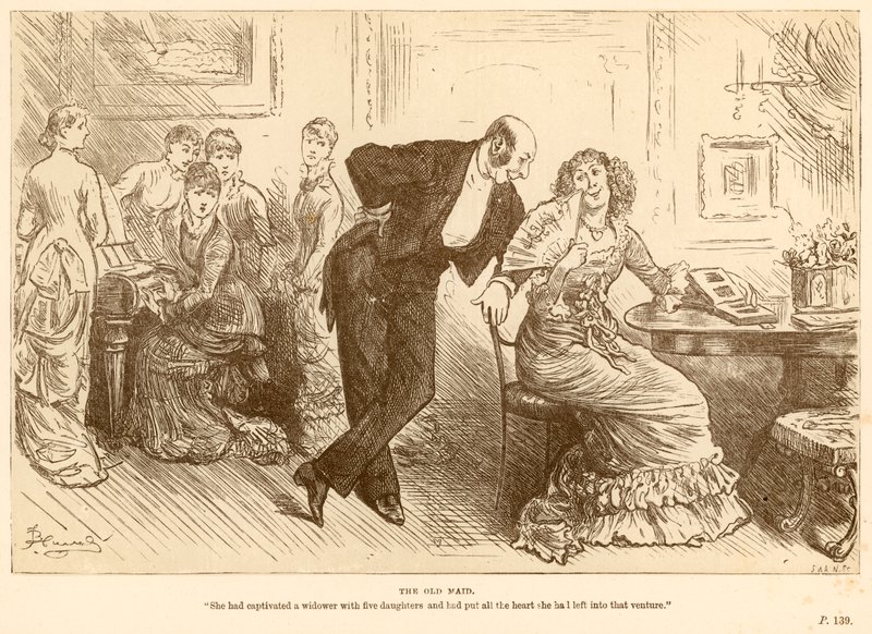 La vecchia zitella da Frederick Barnard