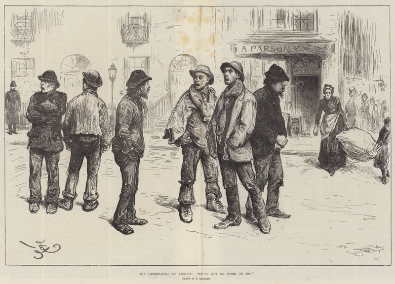 I disoccupati di Londra, Non abbiamo lavoro da fare! da Frederick Barnard