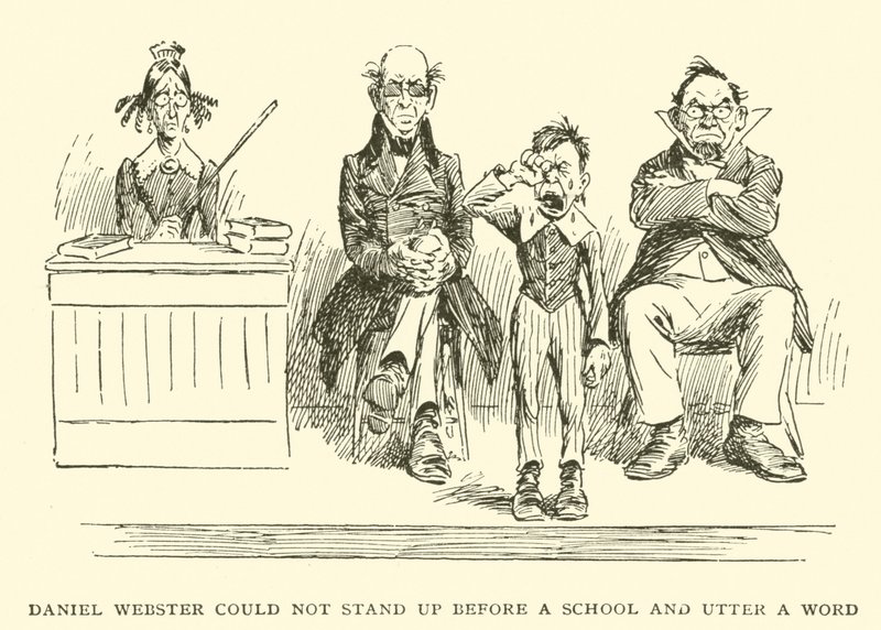 Daniel Webster non poteva alzarsi davanti a una scuola e pronunciare una parola da Frederick Burr Opper