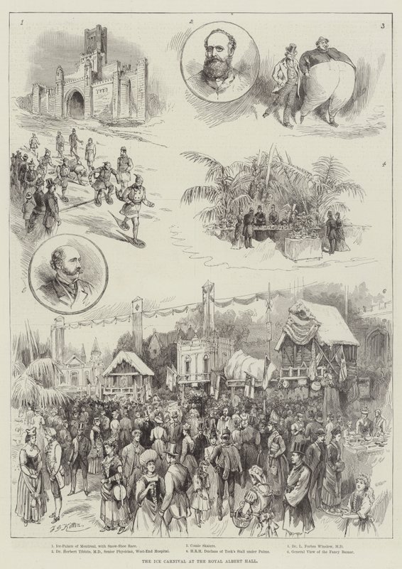 Il Carnevale del Ghiaccio alla Royal Albert Hall da Frederick George Kitton