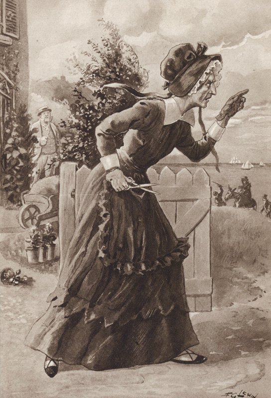 Betsey Trotwood da David Copperfield, di Charles Dickens da Frederick George Lewin