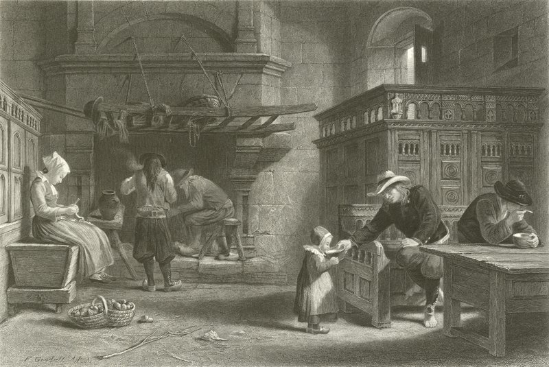 Il Pasto Casalingo, Bretagna da Frederick Goodall