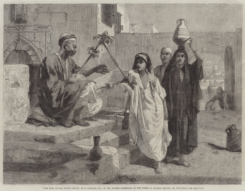 Il canto dello schiavo nubiano da Frederick Goodall