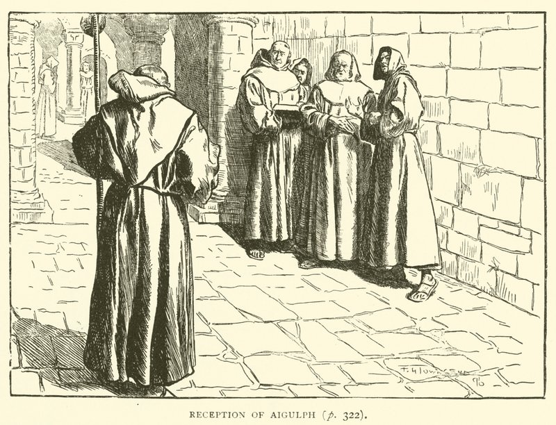 Accoglienza di Aigulph da Frederick Henry Townsend