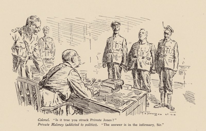 Soldato accusato di aver colpito un compagno da Frederick Henry Townsend
