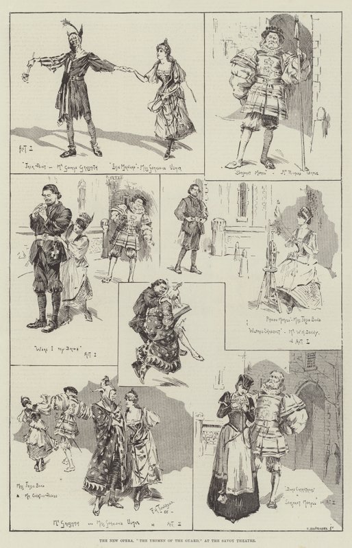 La Nuova Opera, The Yeomen of the Guard, al Savoy Theatre da Frederick Henry Townsend