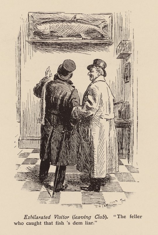"Il tizio che ha preso quel pesce è un bugiardo" da Frederick Henry Townsend
