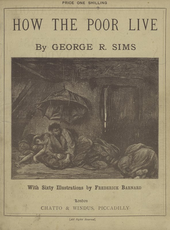 Pagina del titolo di Come Vivono i Poveri di George R Sims da Frederick L. Bernard