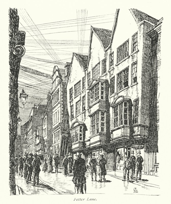 Londra: Fetter Lane da Frederick Landseer Maur Griggs