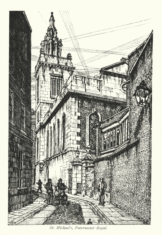 Londra: San Michele, Paternoster Royal da Frederick Landseer Maur Griggs