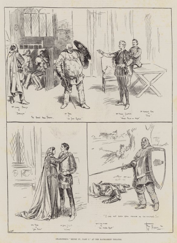 Enrico IV, Parte I di Shakespeare al Haymarket Theatre da Frederick Pegram