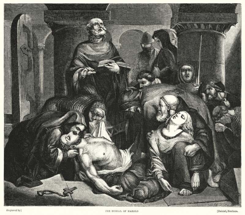 La sepoltura di Harold da Frederick Richard Pickersgill