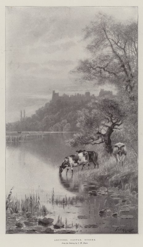 Castello di Arundel, Sussex da Frederick William Hayes