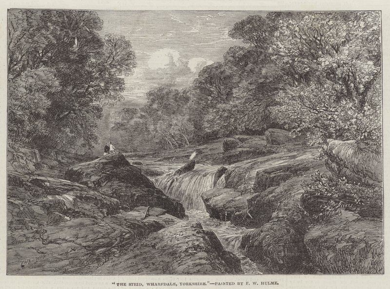 Il Strid, Wharfdale, Yorkshire da Frederick William Hulme