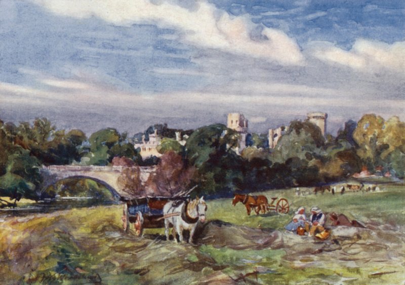 Castello di Warwick dal Ponte da Frederick William Newton Whitehead