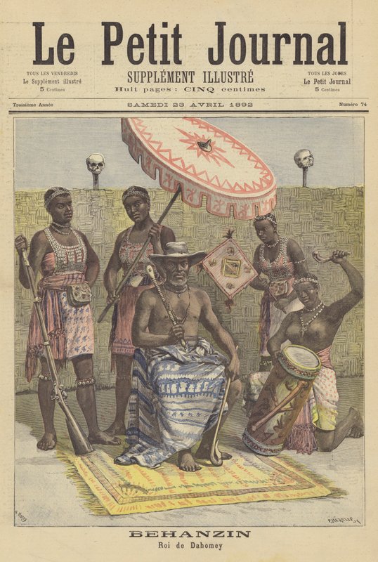 Behanzin, Re del Dahomey da French School