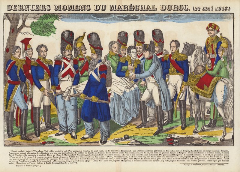 Ultimi Momenti del Maresciallo Duroc, 22 Maggio 1813 da French School