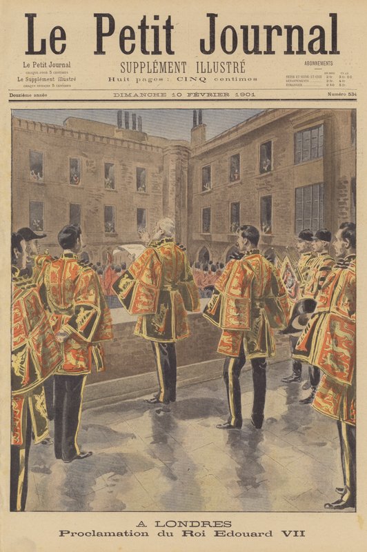 Edoardo VII proclamato re, Londra da French School