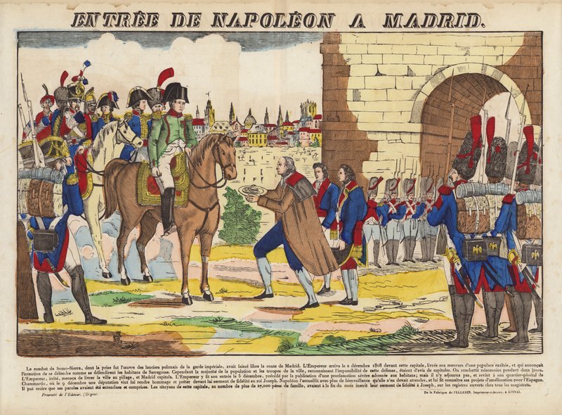 Ingresso di Napoleone a Madrid da French School